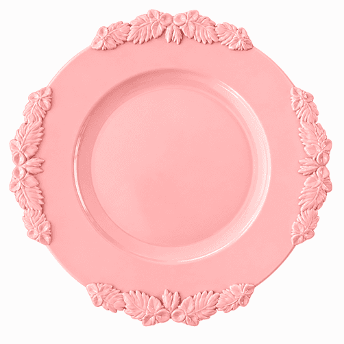 Sousplat rosa claro · 25 cm